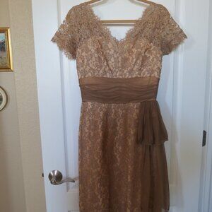 Vintage 1950s Norman Originial, Wiggle Illusion Dress with Chiffon Drape, Size 6